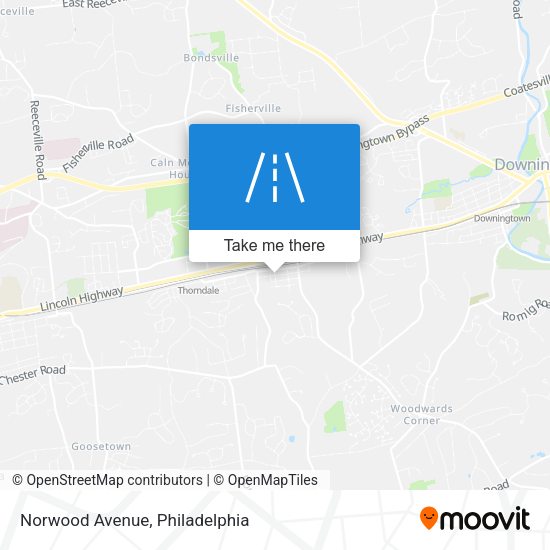 Norwood Avenue map