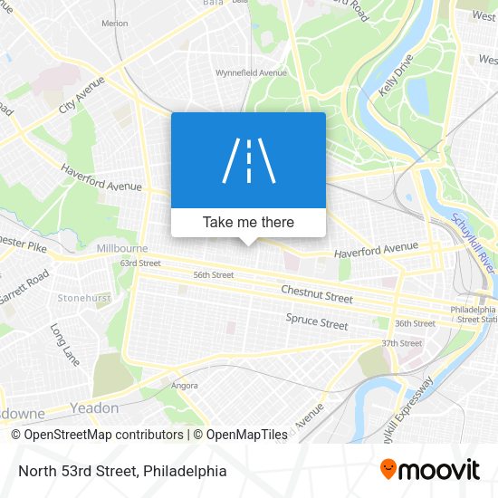 Mapa de North 53rd Street