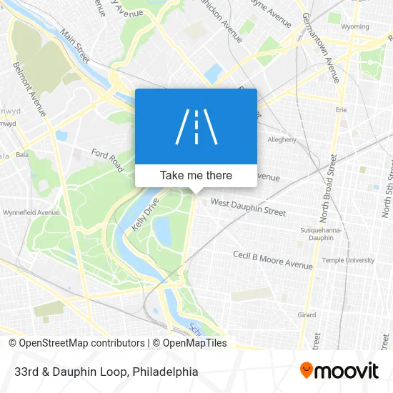 33rd & Dauphin Loop map