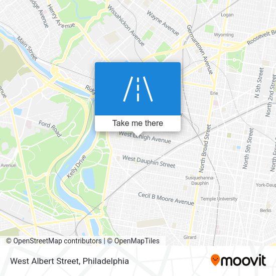 West Albert Street map