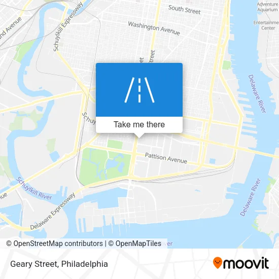 Geary Street map
