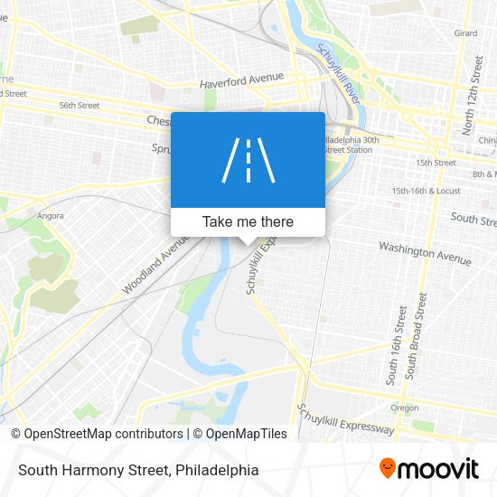 Mapa de South Harmony Street