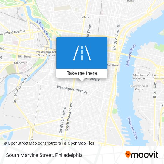 South Marvine Street map