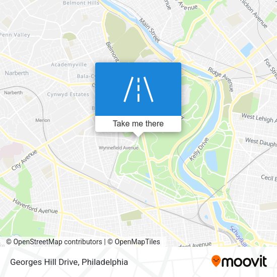 Georges Hill Drive map