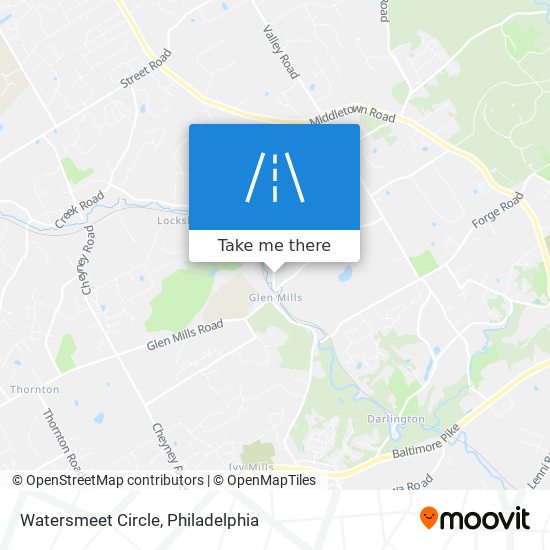 Watersmeet Circle map