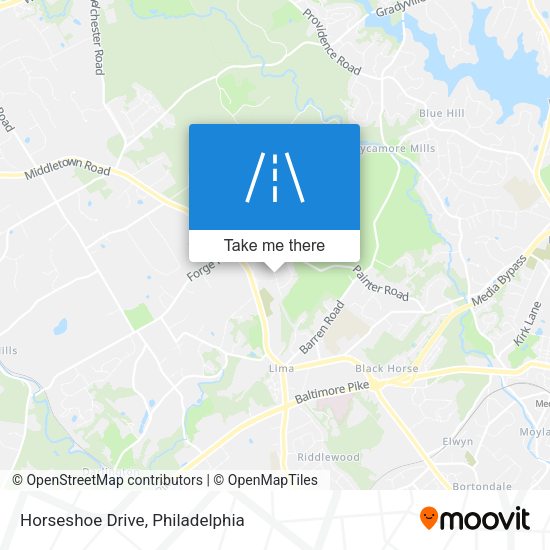 Mapa de Horseshoe Drive