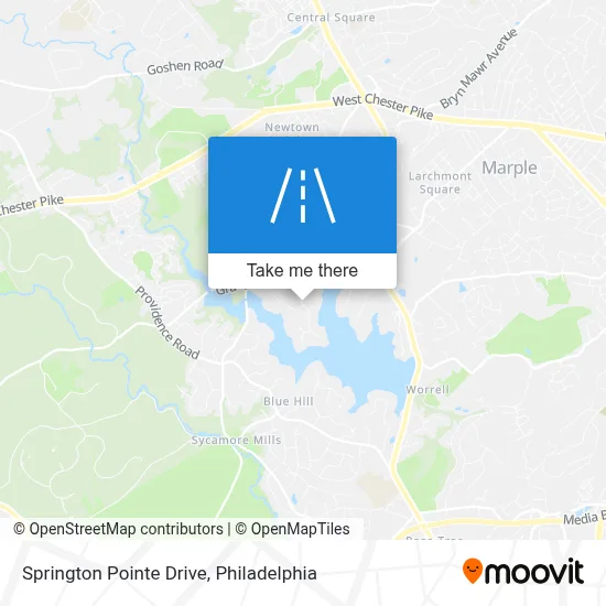 Springton Pointe Drive map
