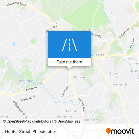 Mapa de Hunter Street