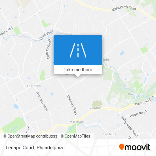 Mapa de Lenape Court