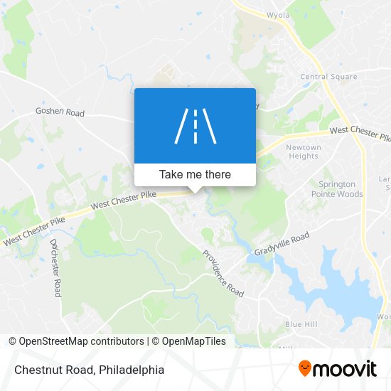 Chestnut Road map