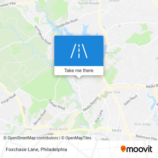 Foxchase Lane map