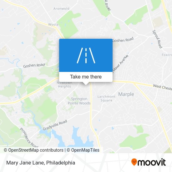 Mary Jane Lane map