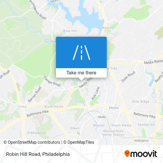 Robin Hill Road map