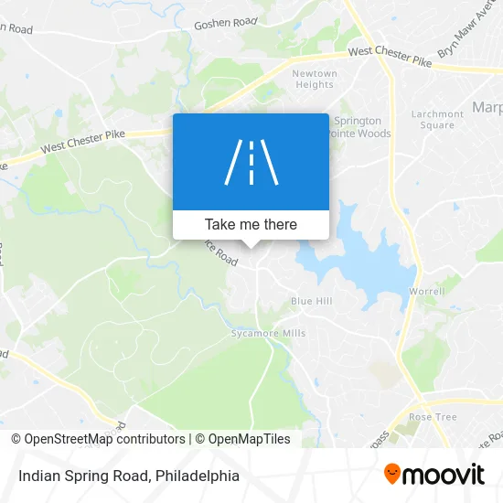 Indian Spring Road map