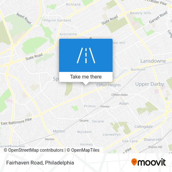 Fairhaven Road map