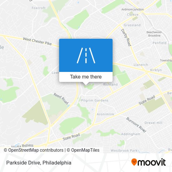 Parkside Drive map
