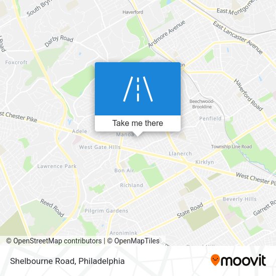 Mapa de Shelbourne Road