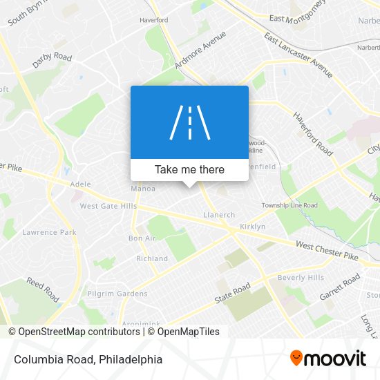 Mapa de Columbia Road