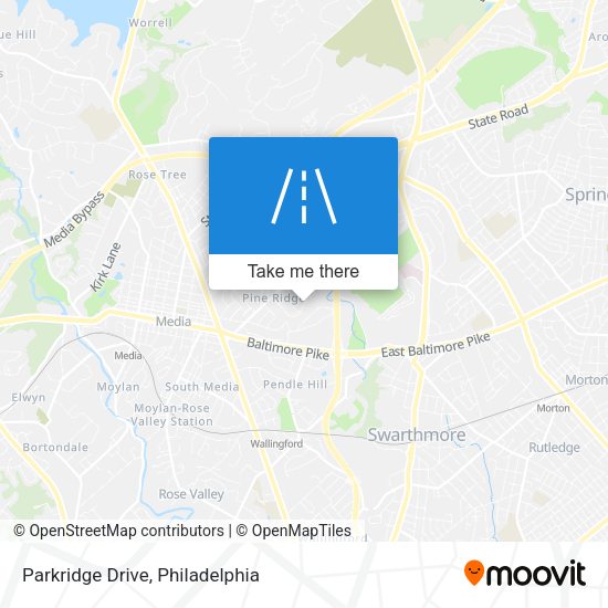 Parkridge Drive map