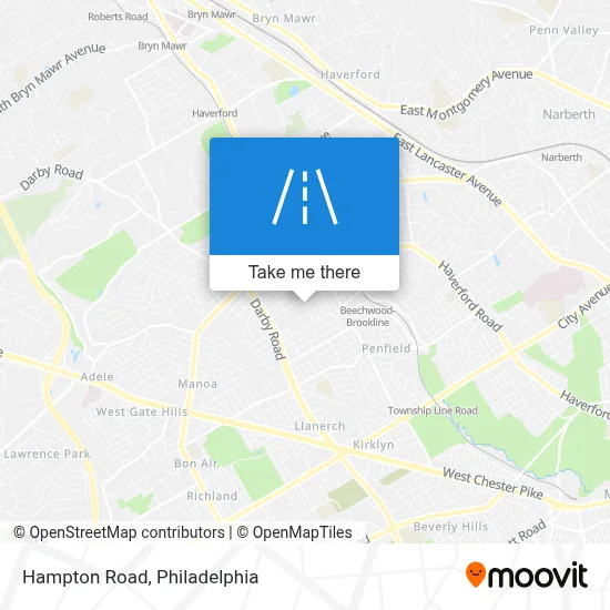 Hampton Road map