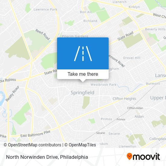 North Norwinden Drive map