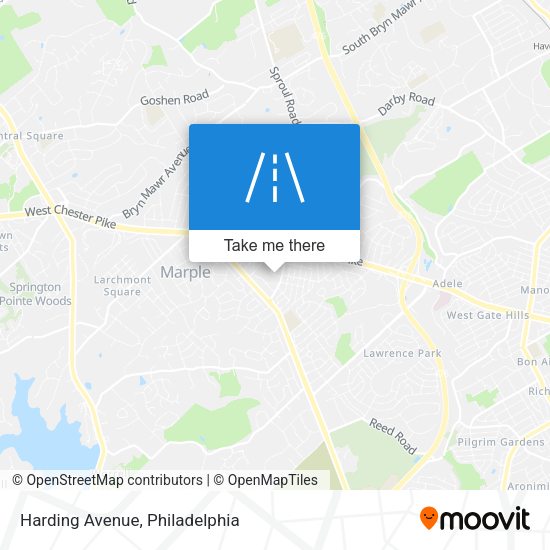 Harding Avenue map