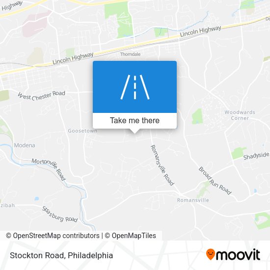 Stockton Road map