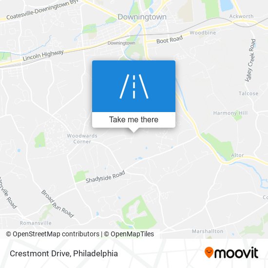 Crestmont Drive map