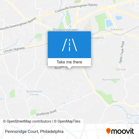 Pennsridge Court map