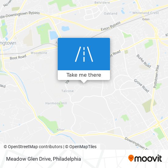 Meadow Glen Drive map