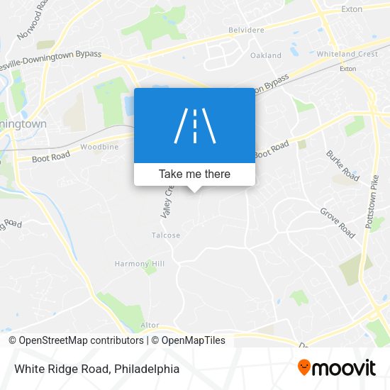 White Ridge Road map