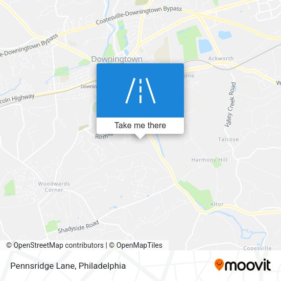 Mapa de Pennsridge Lane