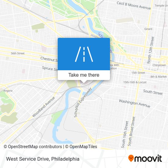 Mapa de West Service Drive