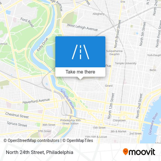 Mapa de North 24th Street