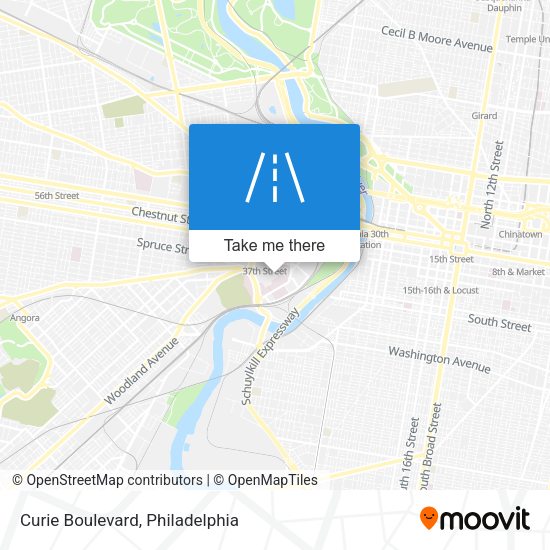 Curie Boulevard map