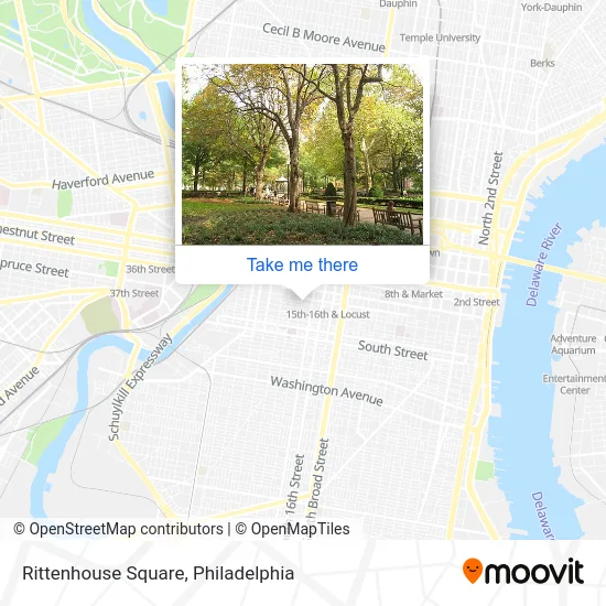 Rittenhouse Square map