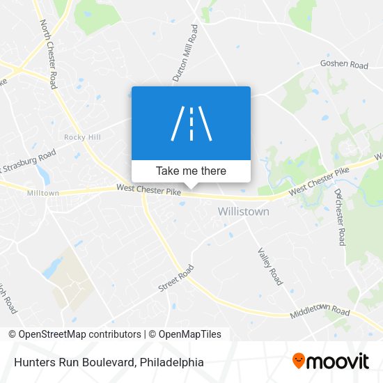 Mapa de Hunters Run Boulevard