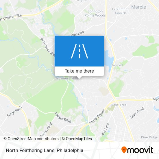 North Feathering Lane map