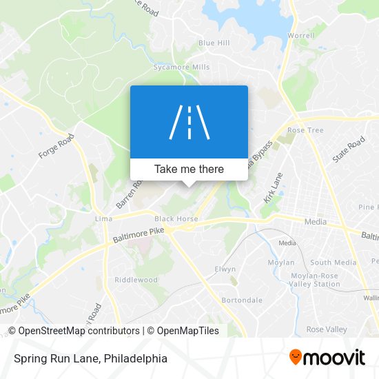Spring Run Lane map