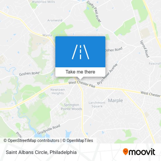 Saint Albans Circle map