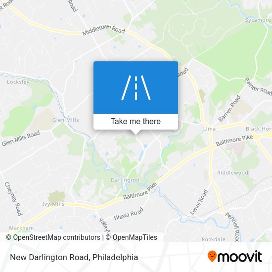 New Darlington Road map