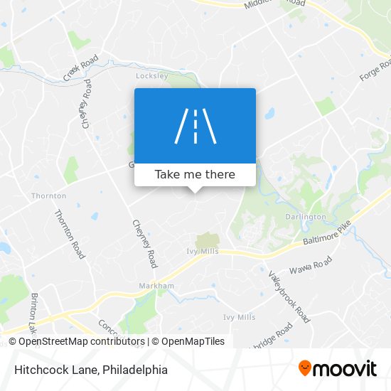 Hitchcock Lane map