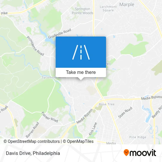Davis Drive map