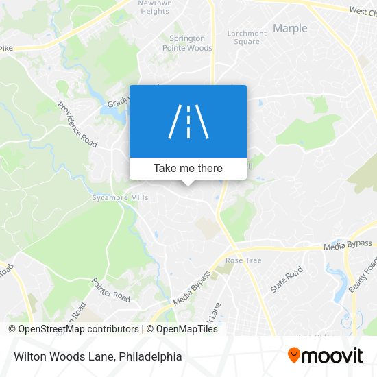 Wilton Woods Lane map