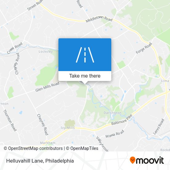 Helluvahill Lane map