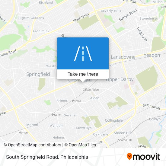 South Springfield Road map