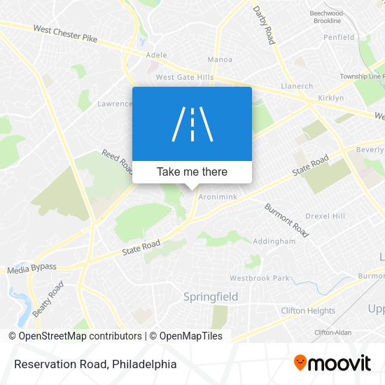 Mapa de Reservation Road