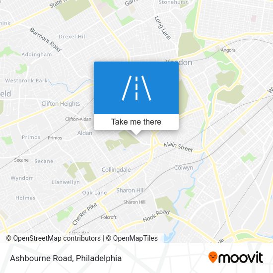 Ashbourne Road map