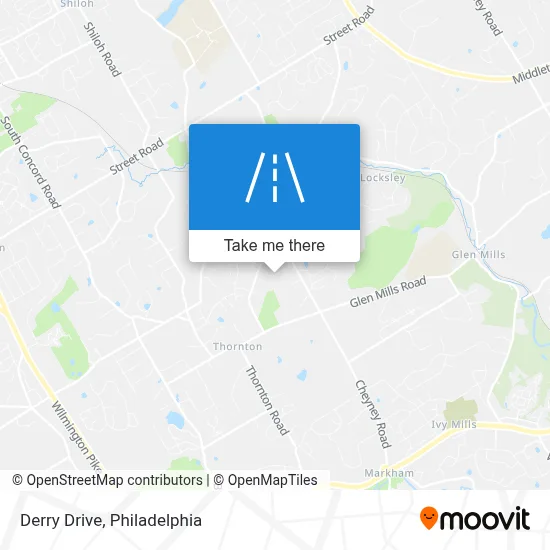 Derry Drive map