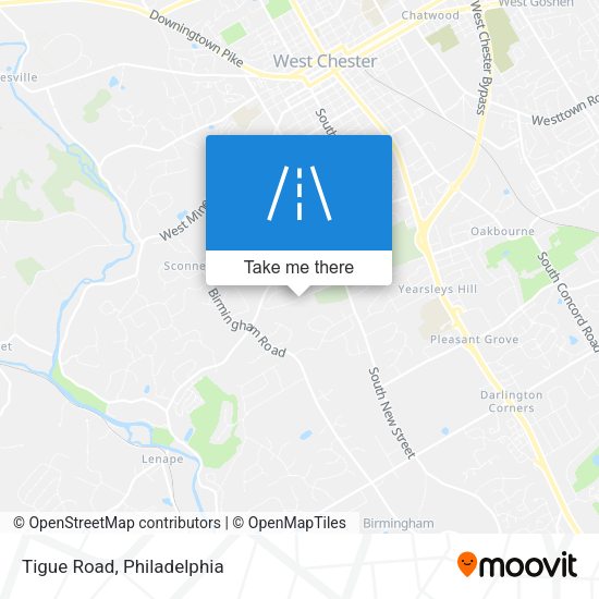 Mapa de Tigue Road